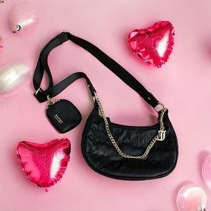 Juicy Couture Quilted Puff half moon crossbody